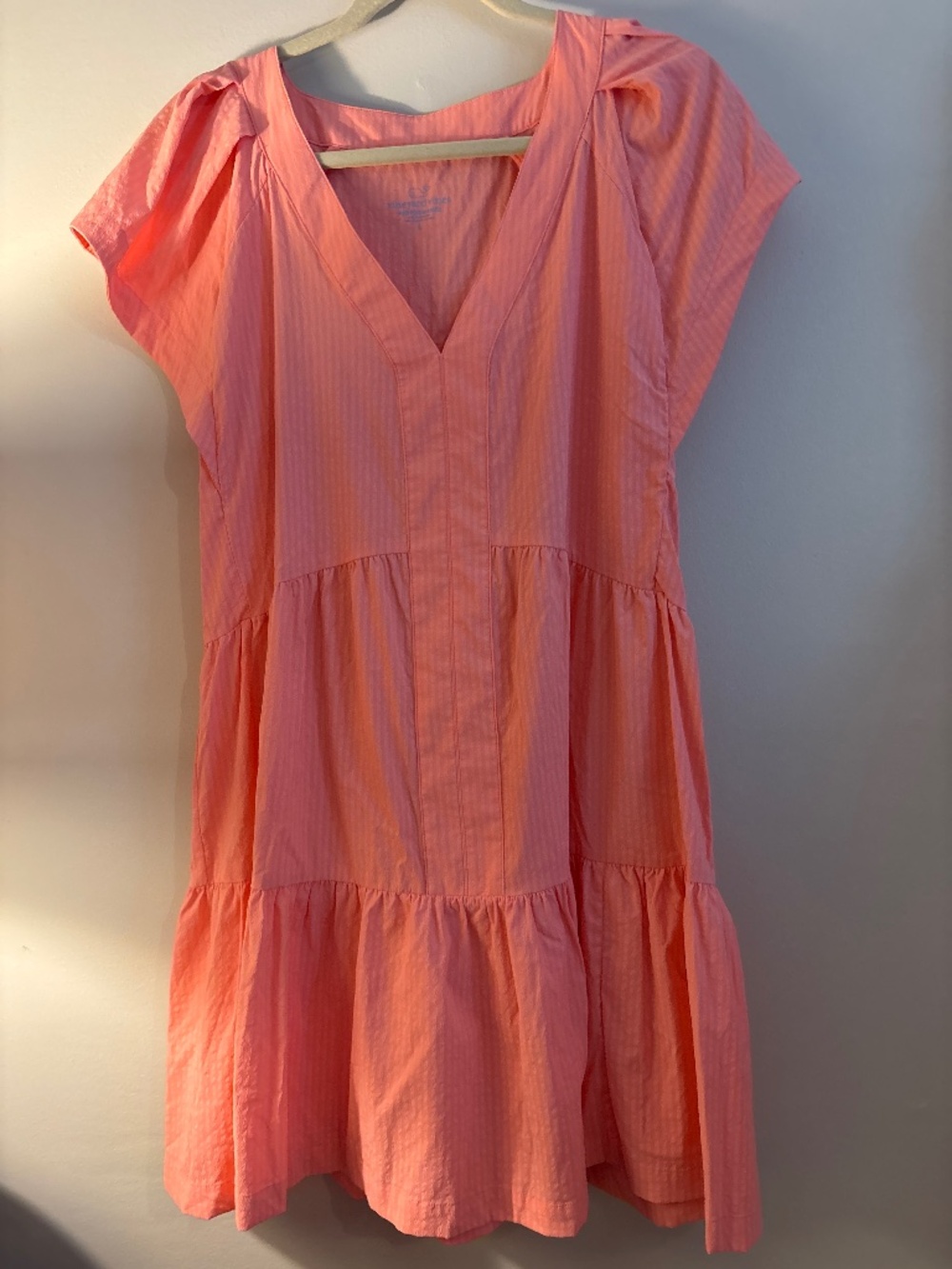 Vineyard vines coral Sophie harbor performance mini dress large